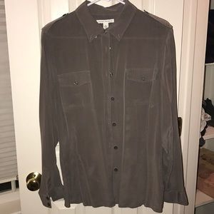 Banana republic silk button up
